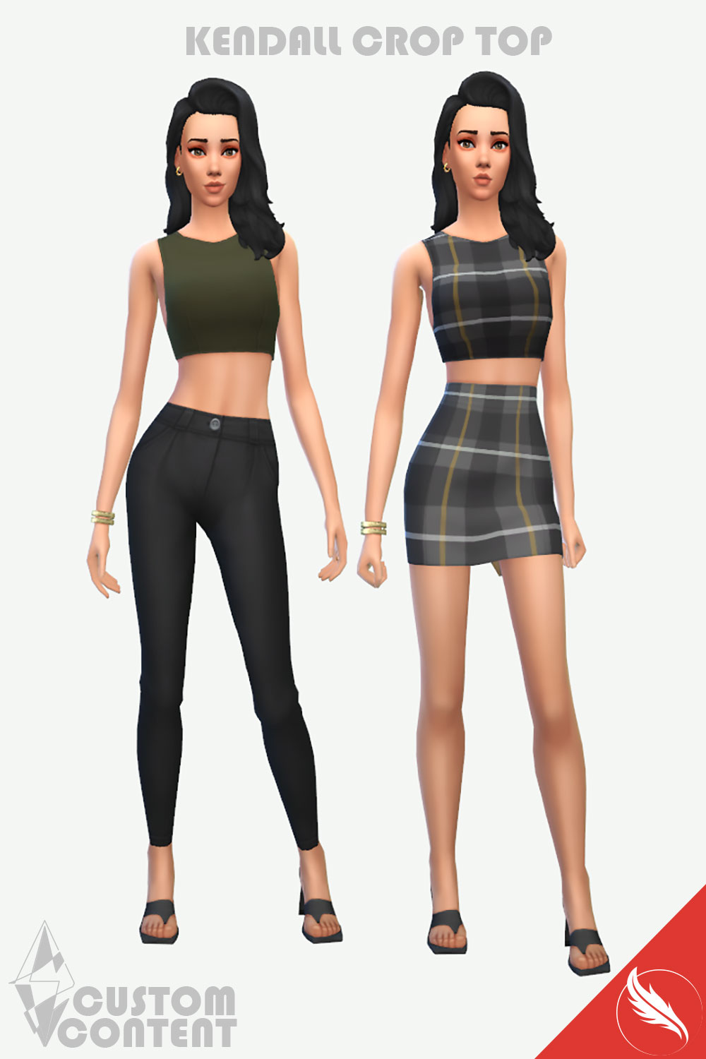 The Sims 4 Crop Top Custom Content