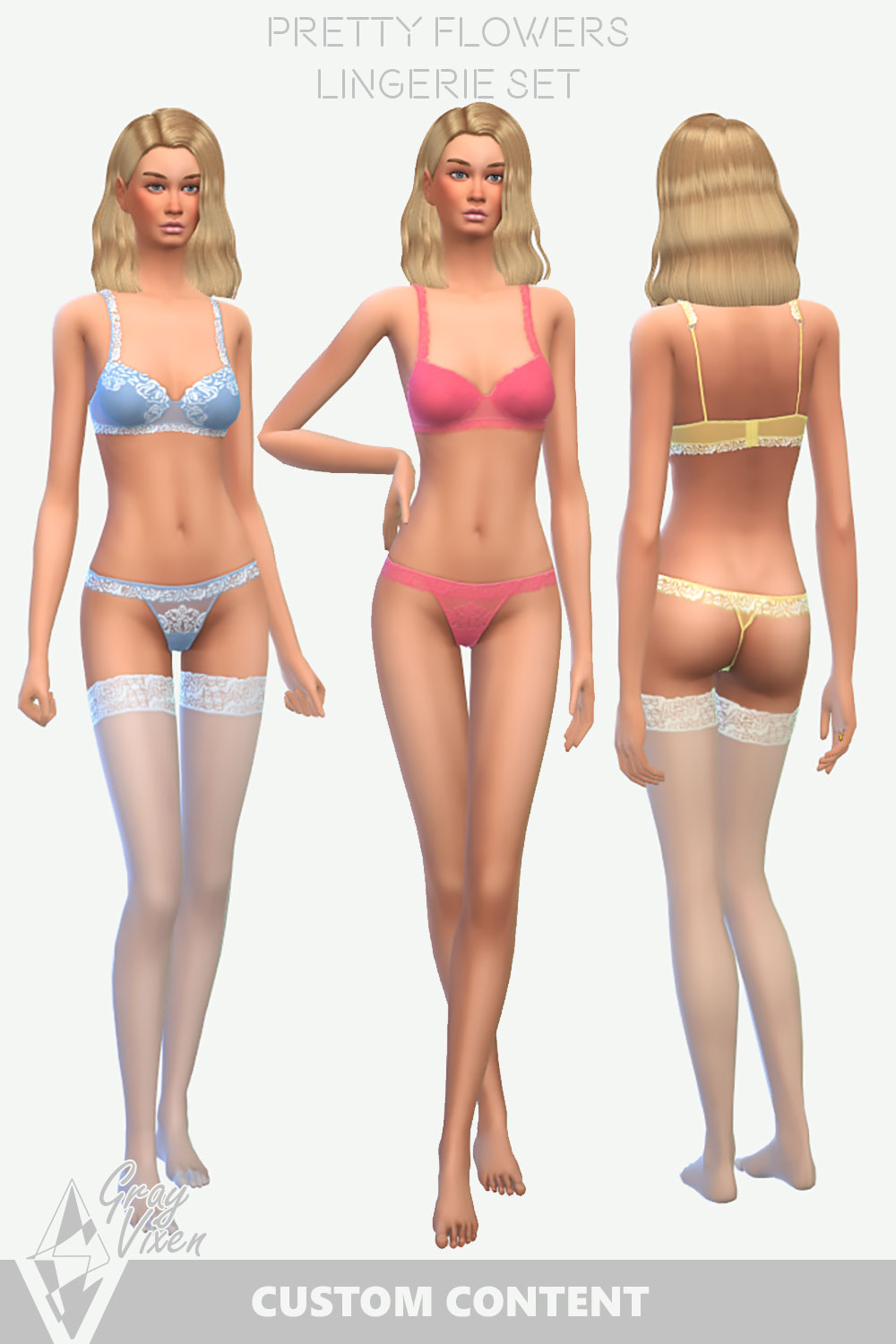 The Sims 4 Lingerie Set Bra and G-string