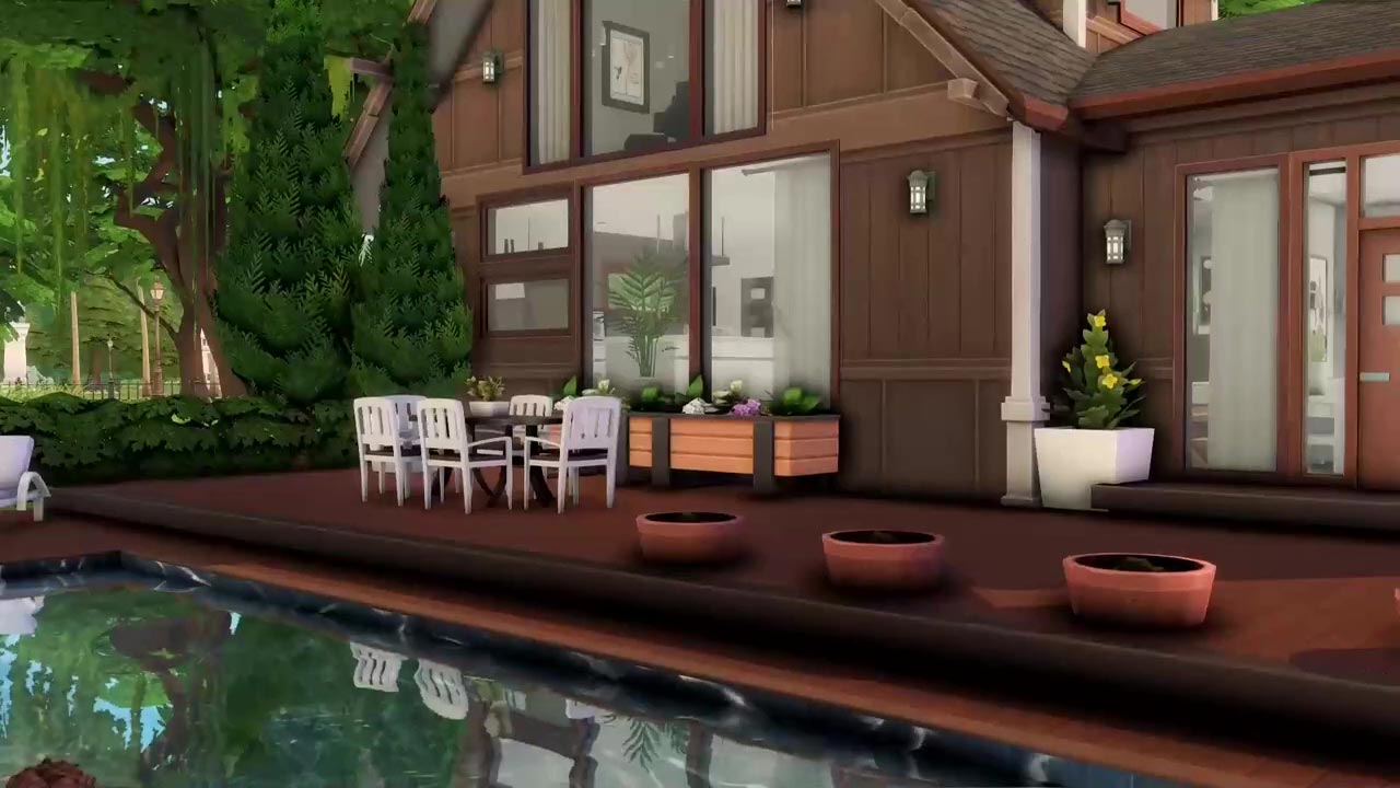 The Sims 4 Base Game House Pool