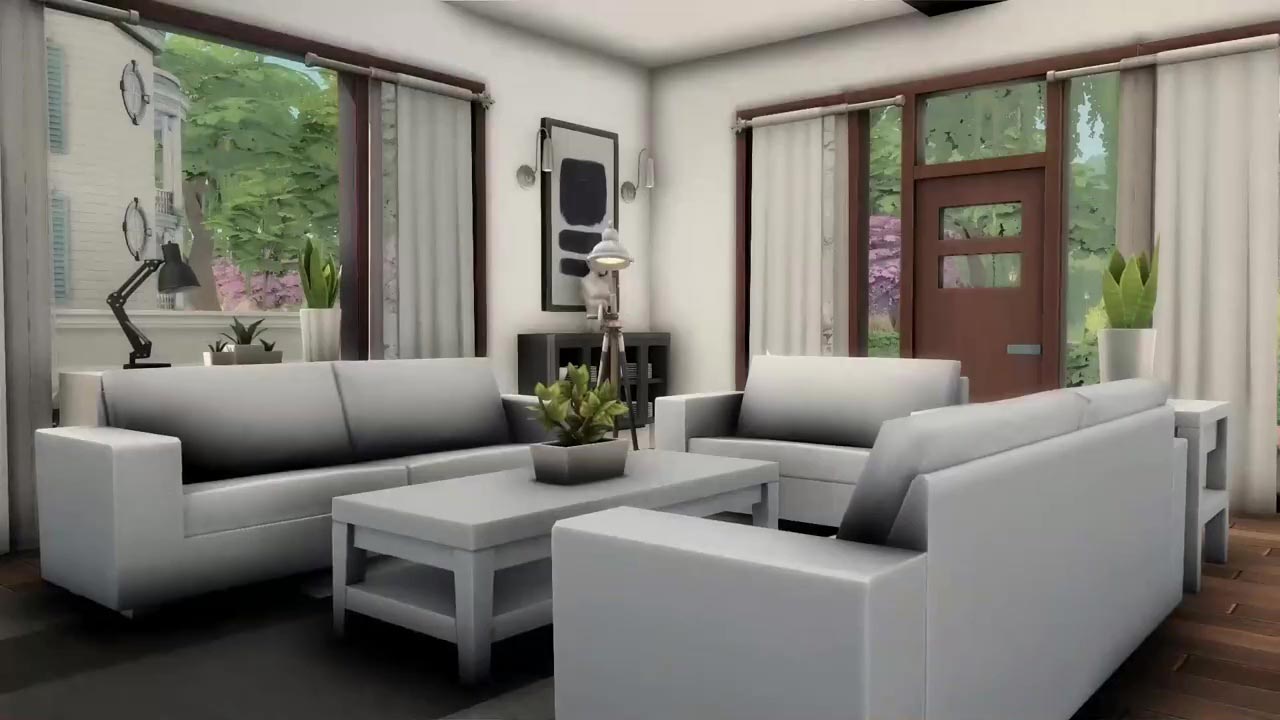 The Sims 4 Base Game House Livingroom
