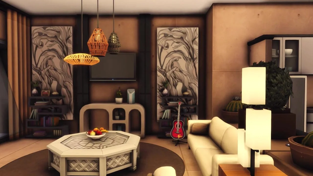 The Sims 4 Desert Family House Livingroom