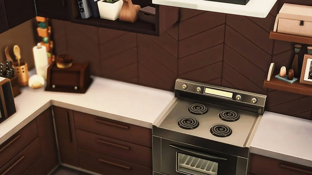 The sims 4 Midcentury House Kitchen