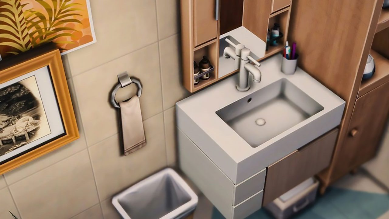 The sims 4 Midcentury House Bathroom