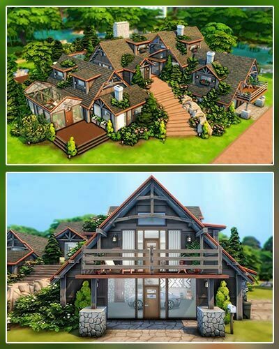 The Sims 4 Mountain Pine House