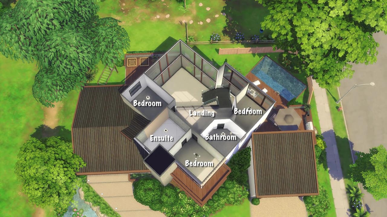 The Sims 4 Base Game House 2. Floor Plan