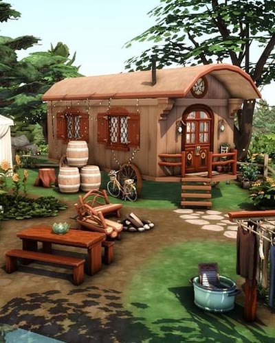 The Sims 4 Tiny House Travelers Wagon
