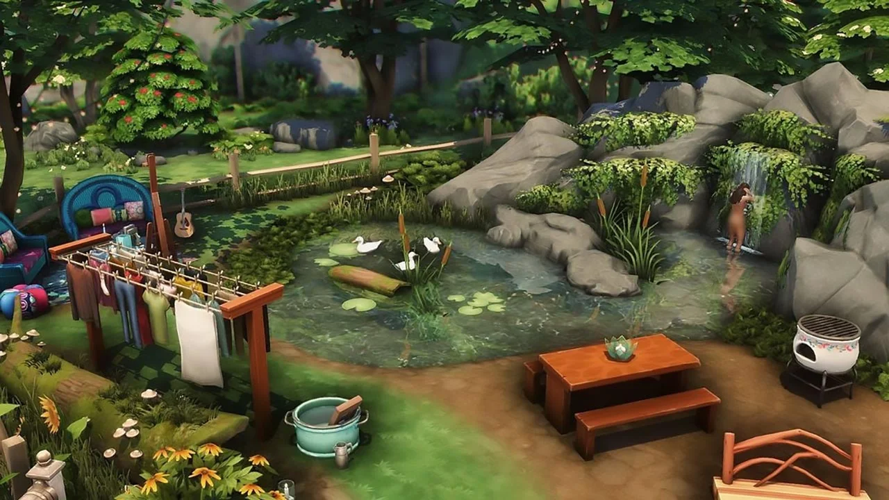 The Sims 4 Tiny House Travelers Wagon Garden