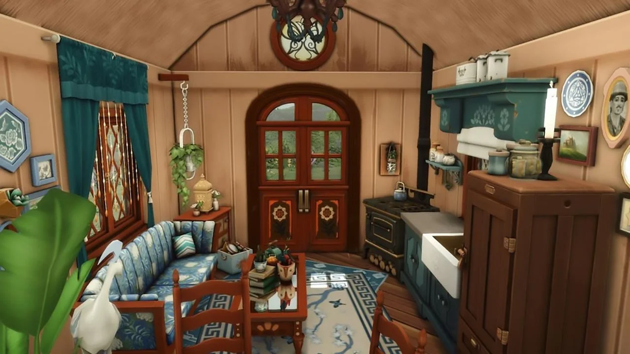 The Sims 4 Travelers Wagon Livingroom