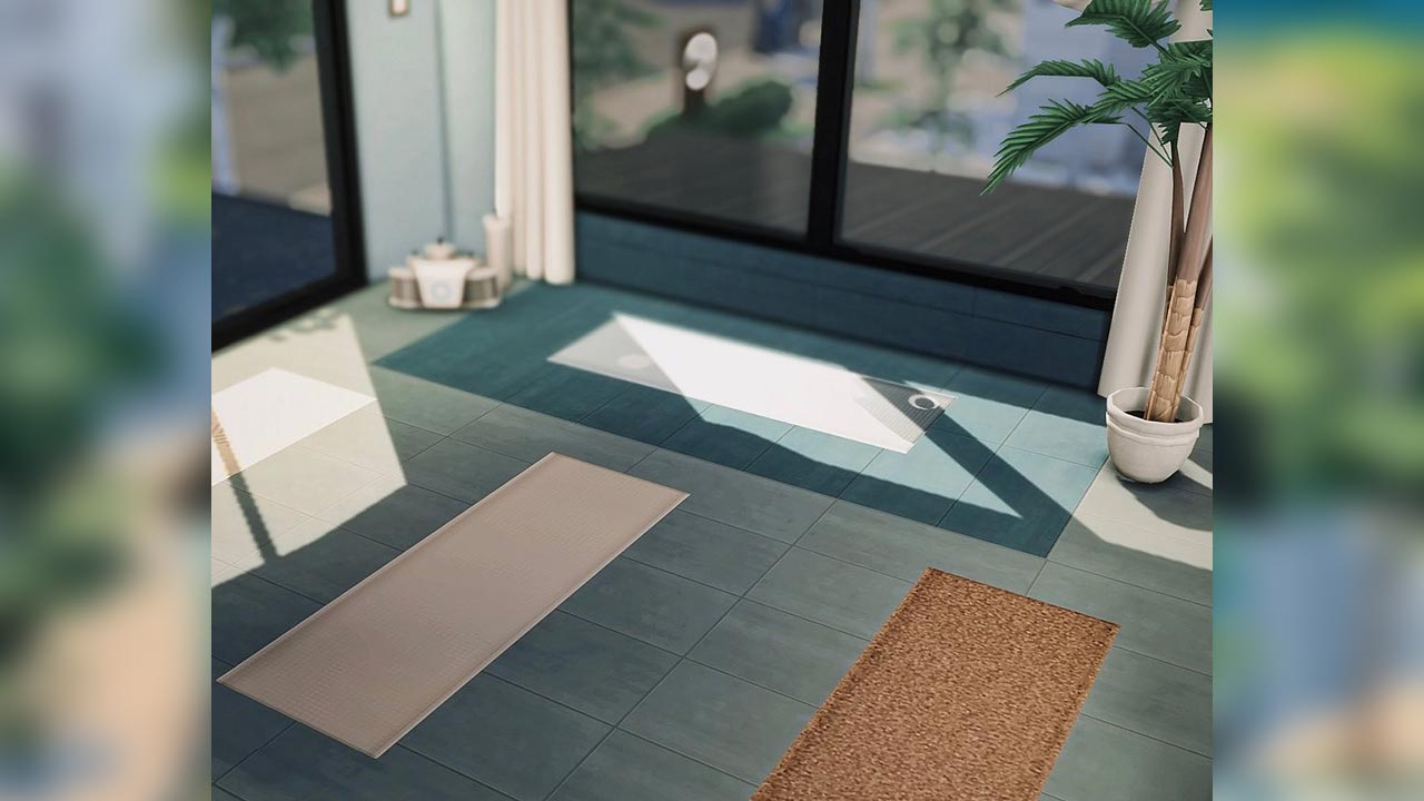 The Sims 4 Fitness Center Yoga Room