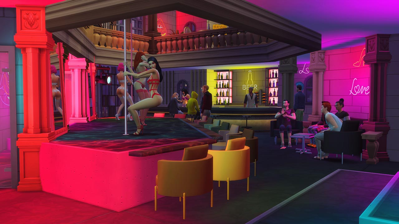 The Sims 4 Strip Club White Rabbit Strip Club