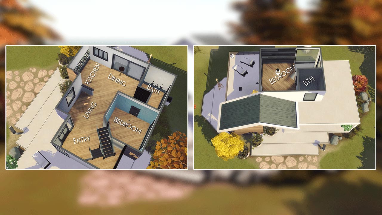 The Sims 4 18k Simple Starter Home Floor Plan
