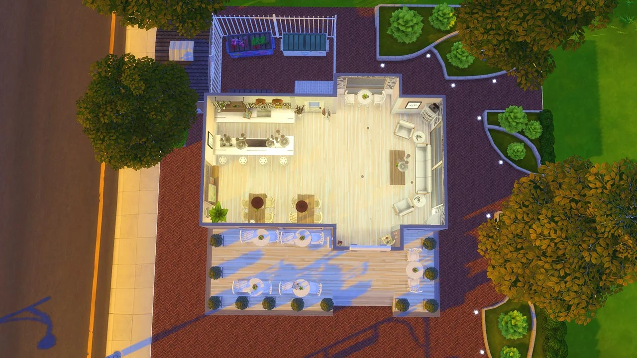 The Sims 4 Boho Bar Floor Plan