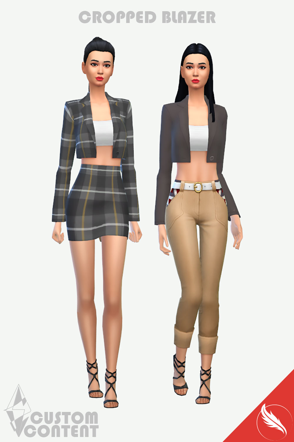The Sims 4 Cropped Blazer CC