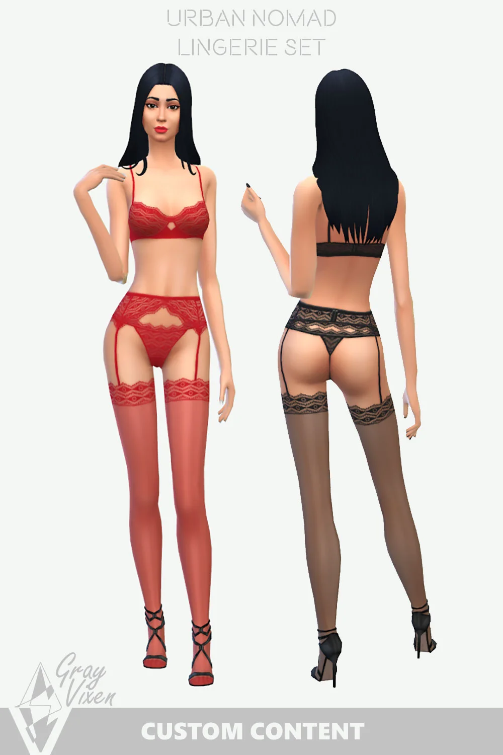 The Sims 4 Lingerie Set, Bra, Thong