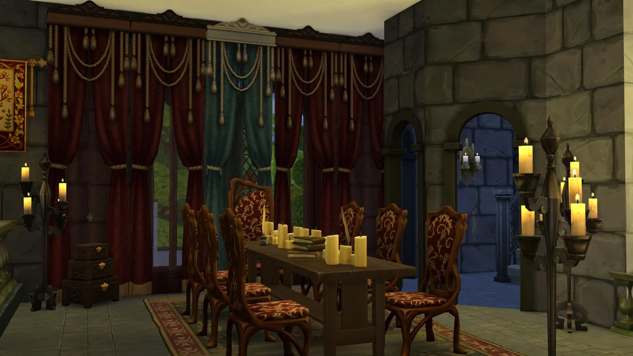 The Sims 4 Medieval Castle Throne Room