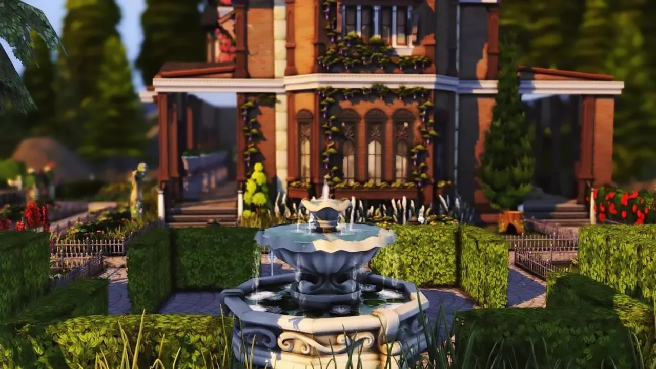 The Sims 4 Old Victorian Mansion GArden