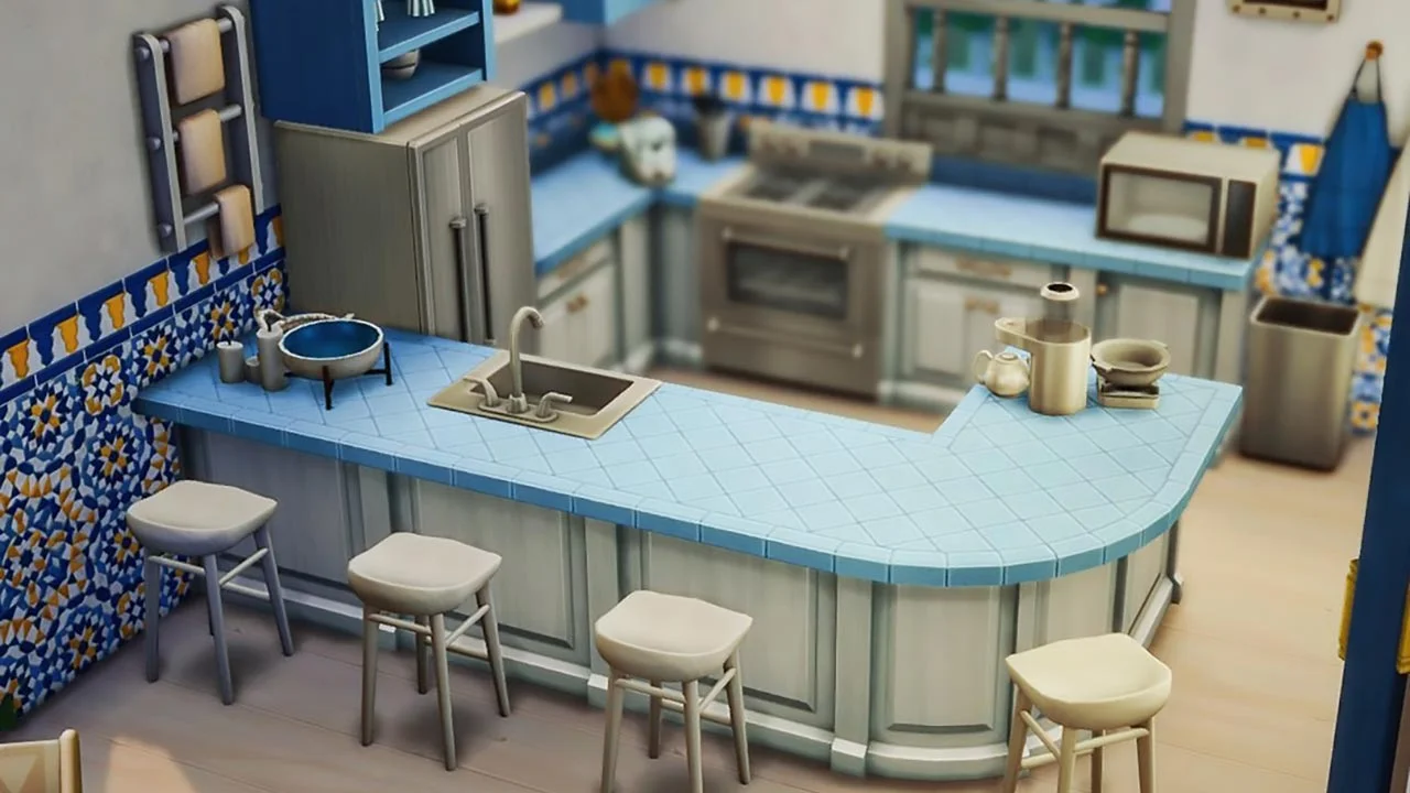 The Sims 4 Villa Azul Kitchen