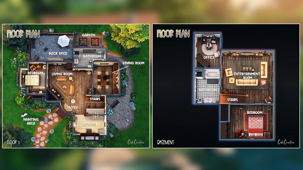 The Sims 4 Lovely Tudor Home Floor Plan