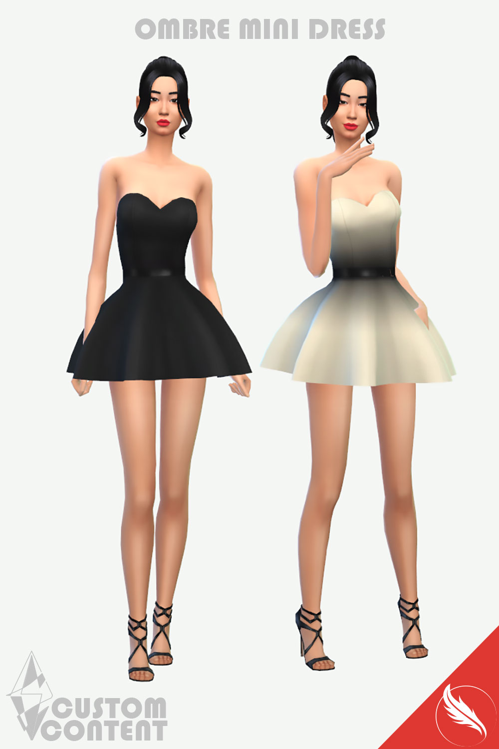 The Sims 4 Ombre Mini Dress