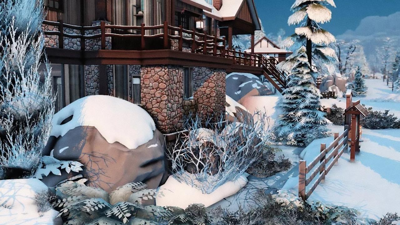 The Sims 4 Ski Lodge Rental Cabin