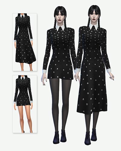 The Sims 4 Wednesday Dress