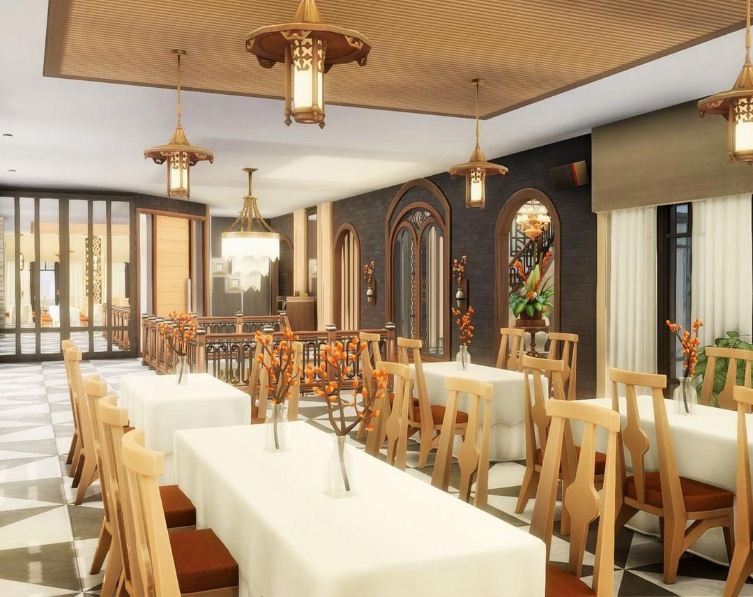 The Sims 4 Gourmet Restaurant Hall