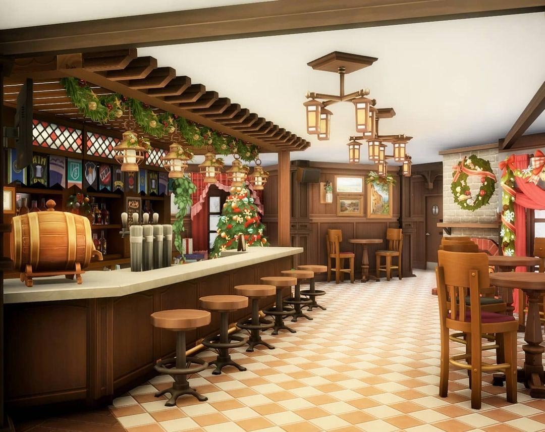 The Sims 4 Holiday Inn Bar