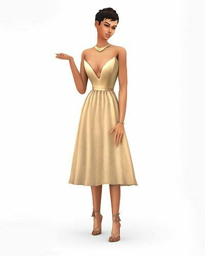 The Sims 4 Ha Yun Dress CC