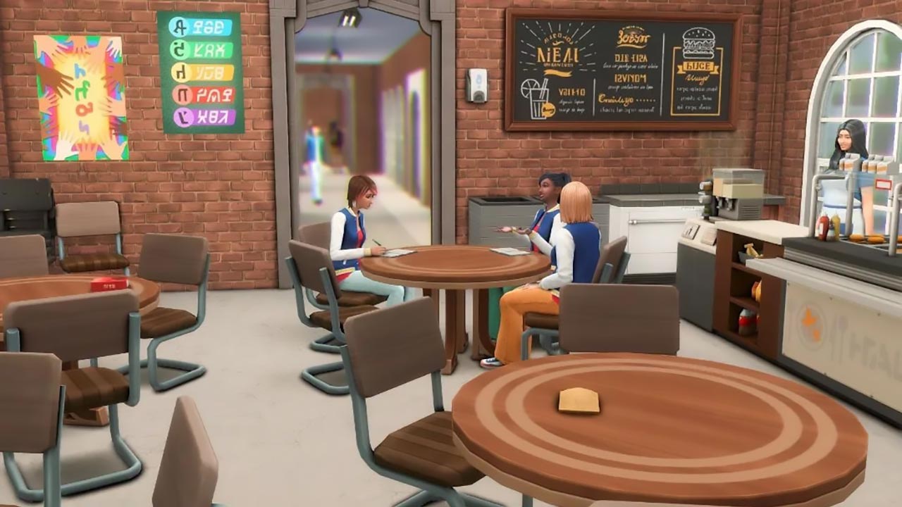 The Sims 4 Public High School Cafeteria