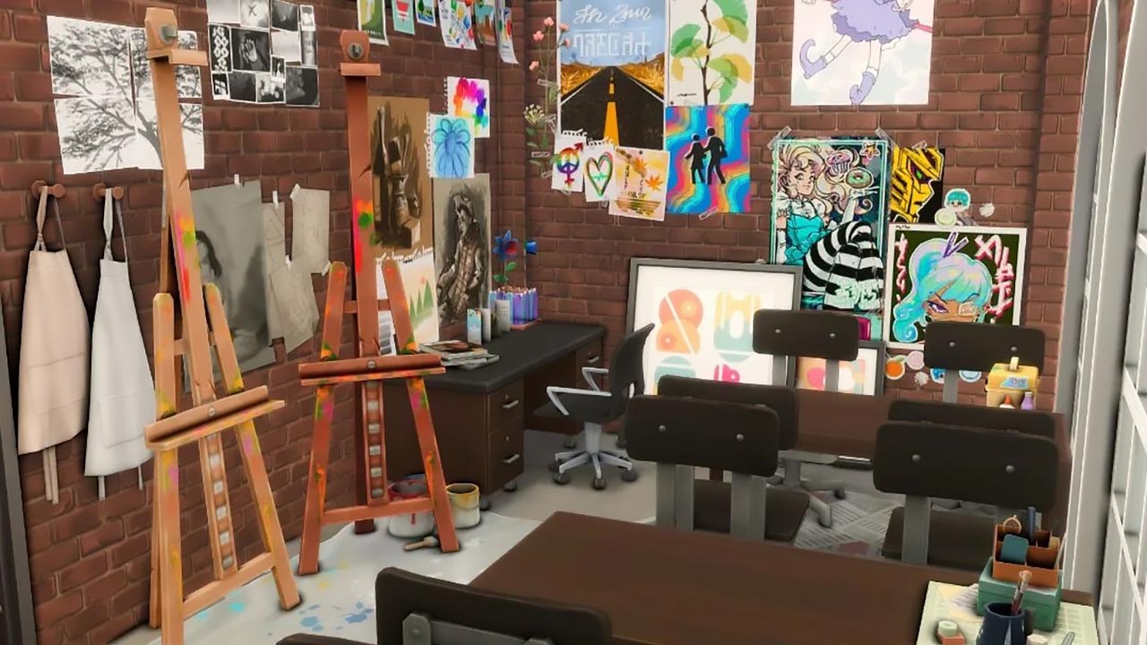 The Sims 4 Public High School Arts Classroom