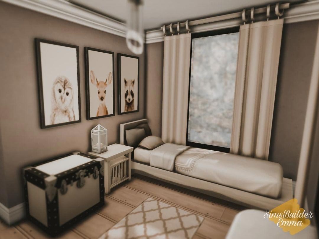 The Sims 4 Winter Dream House Bedroom