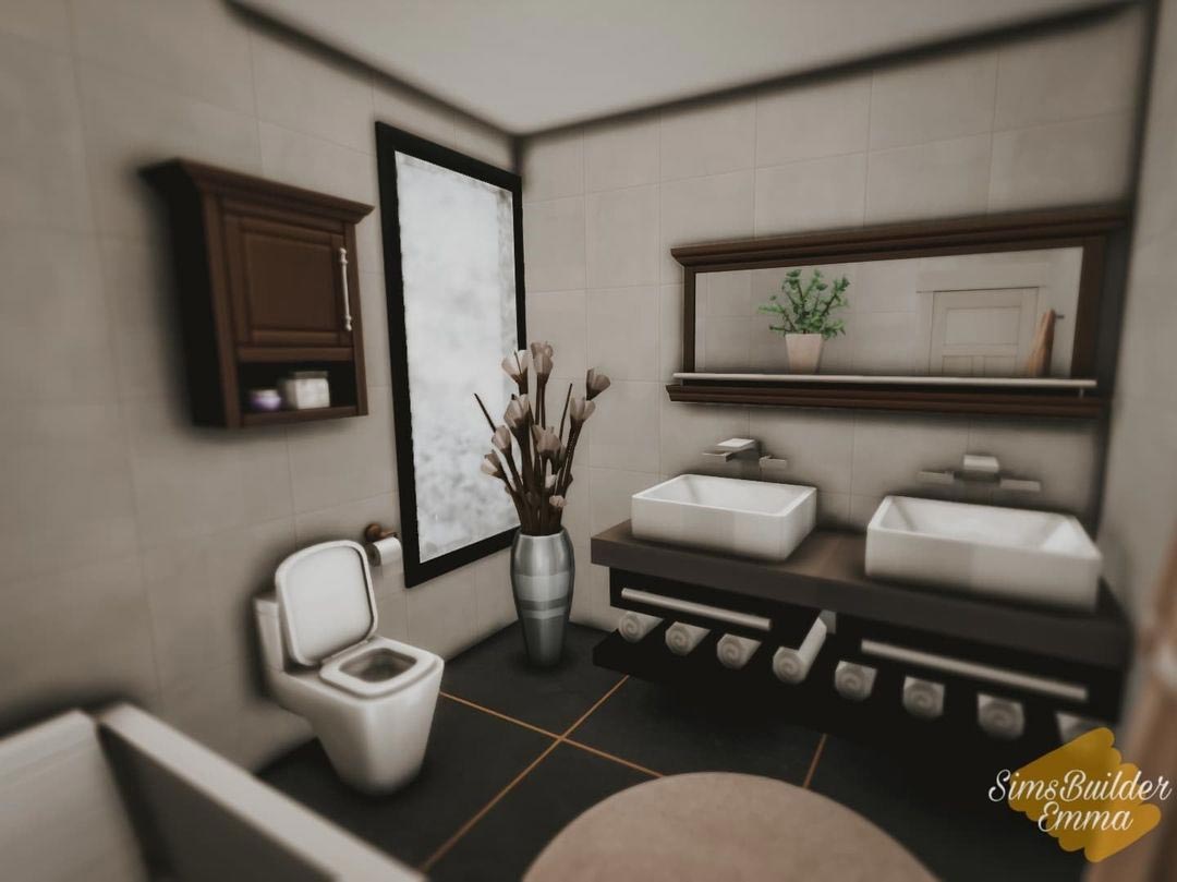 The Sims 4 Winter Dream House Bathroom