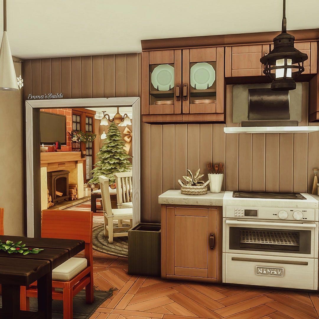 The Sims 4 Winter Family Home Kitchen