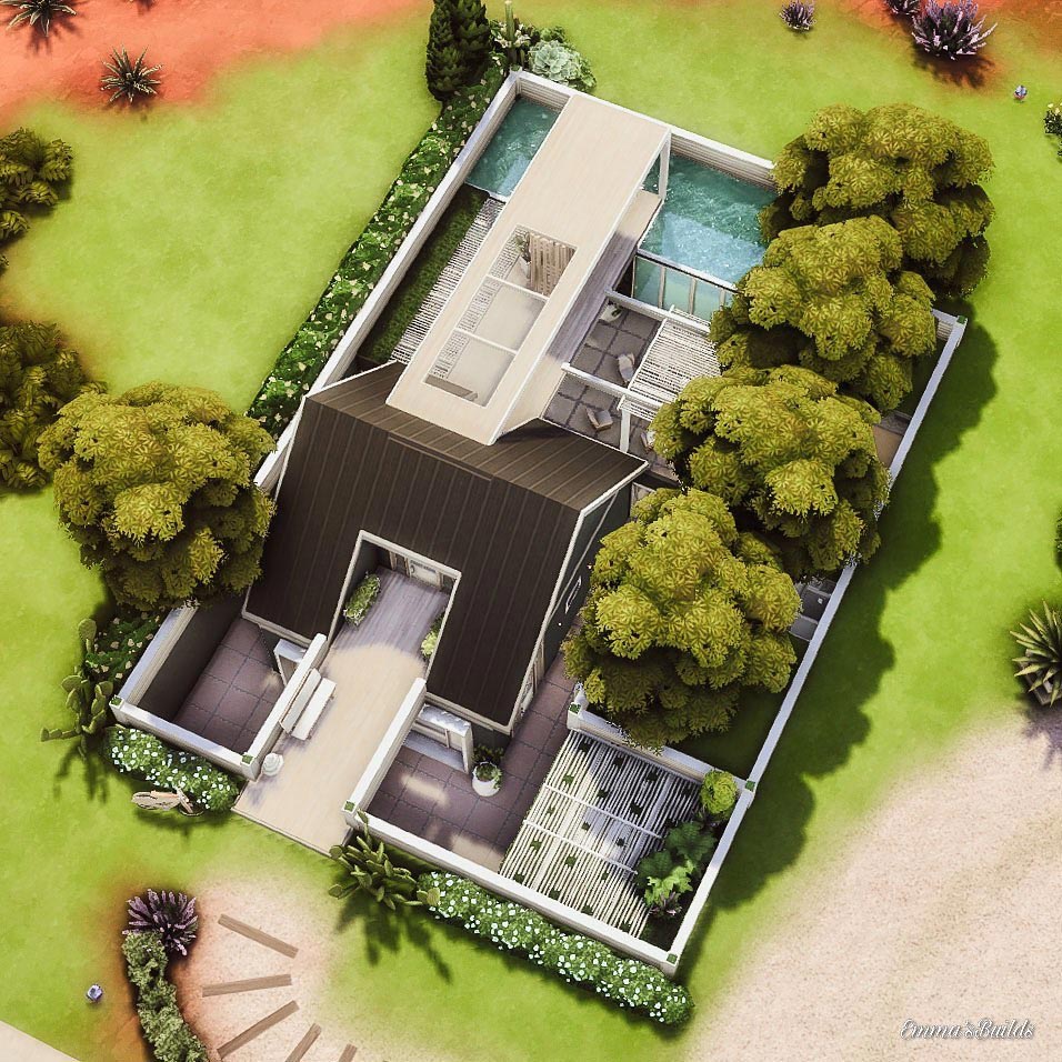 The Sims 4 Modern Underground House