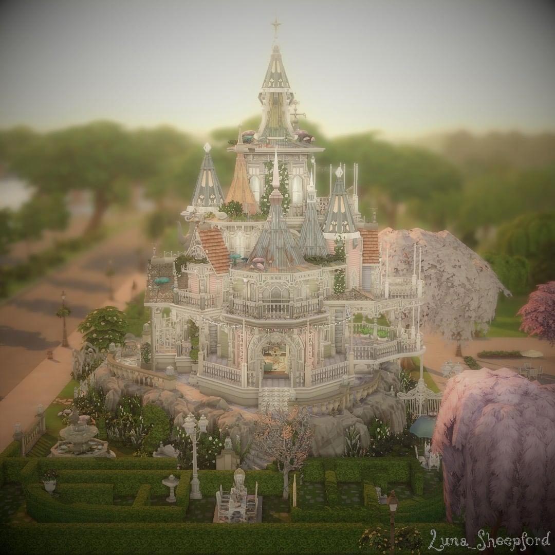 The Sims 4 Pastel Porcelain Castle