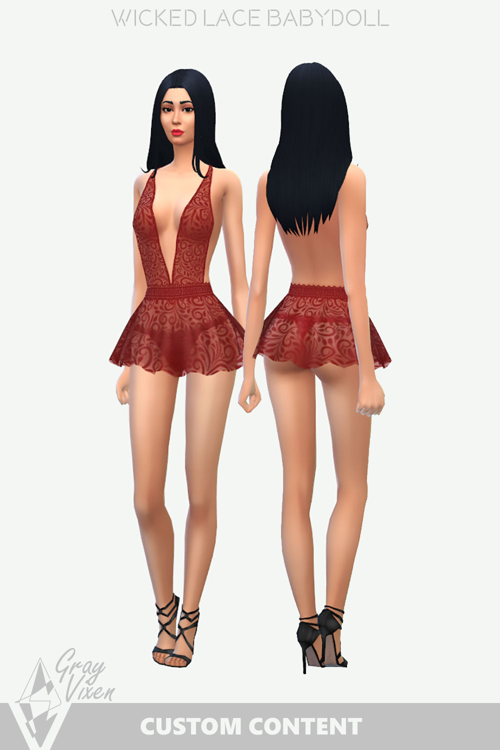 The Sims 4 Sexy Lingerie Lace Babydoll