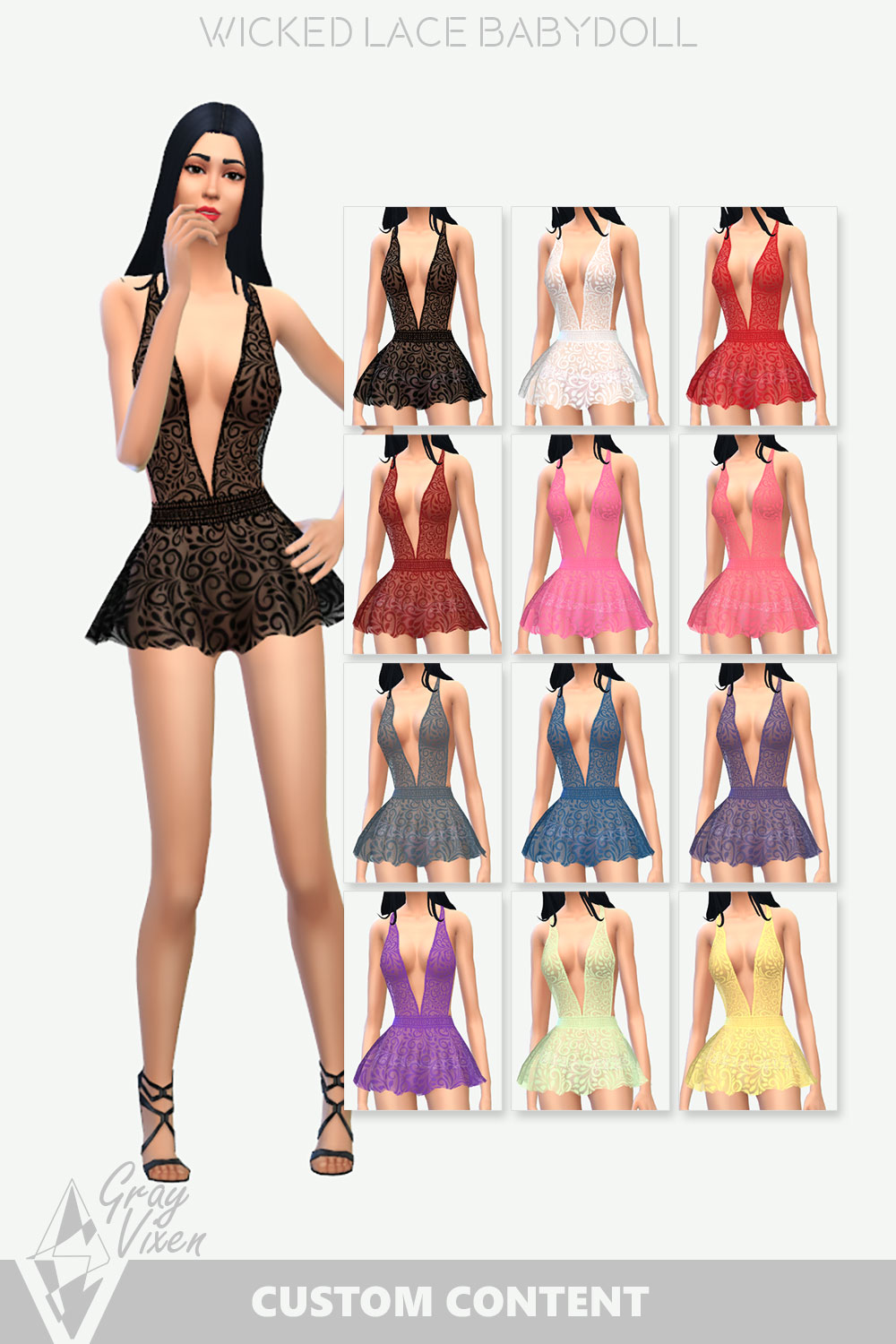 The Sims 4 Wicked Lace Babydoll