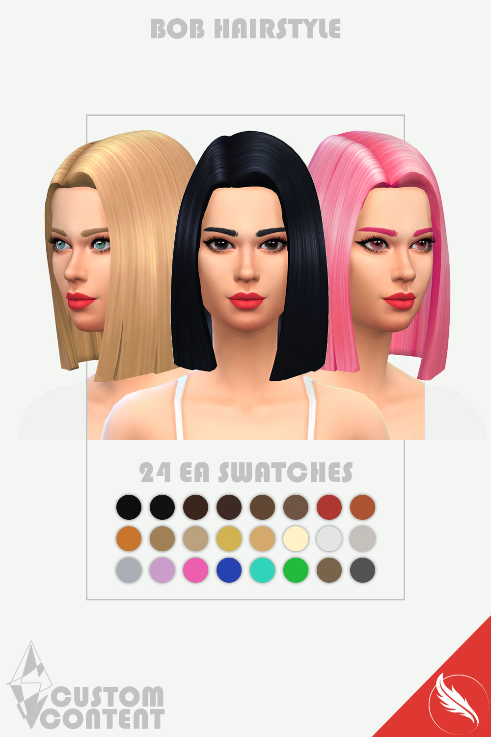 The Sims 4 Hair Custom Content