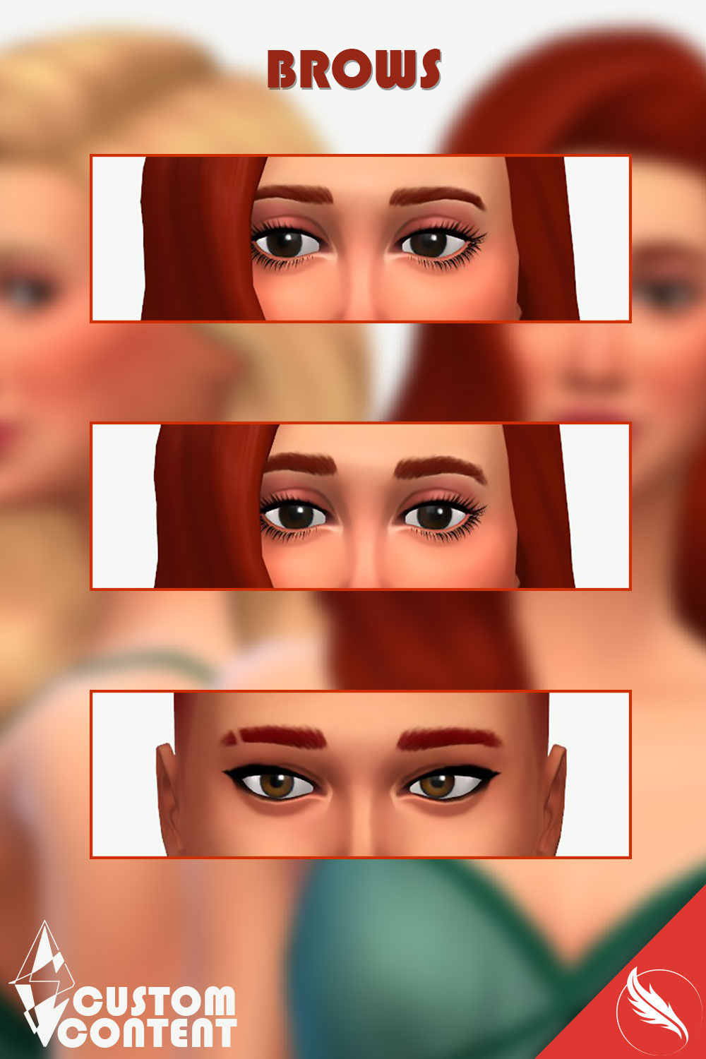 The Sims 4 Straight Eyebrow