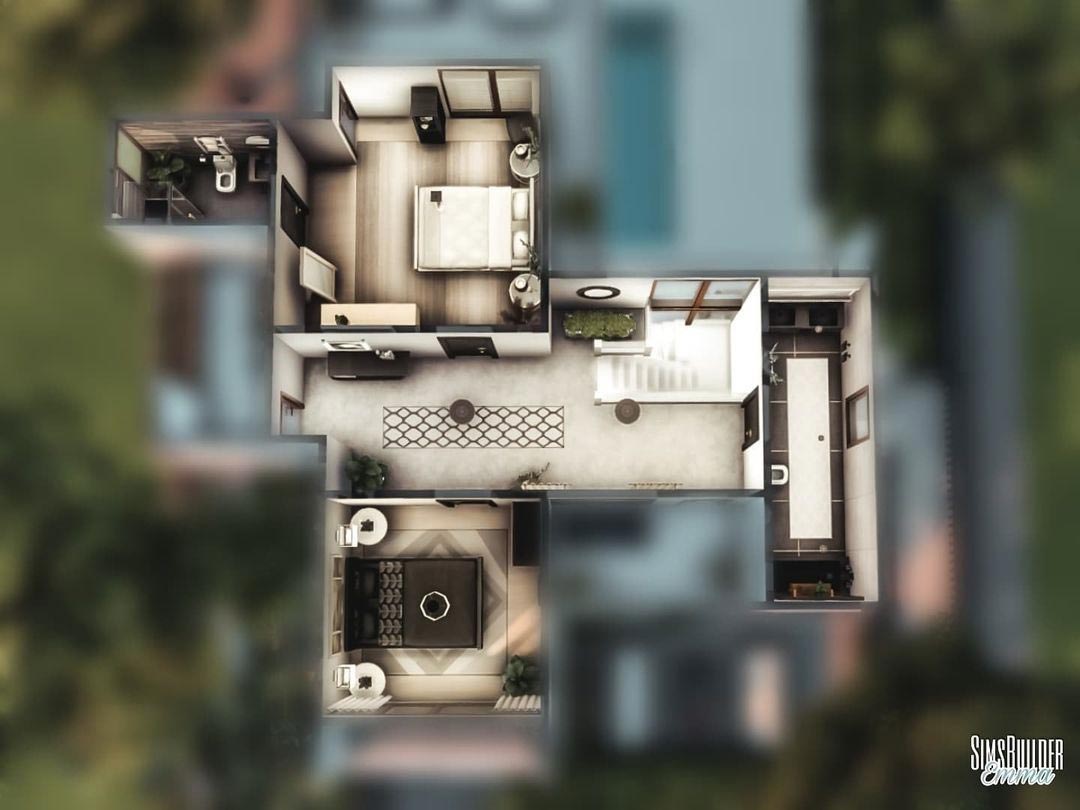 The Sims 4 Modern Villa Floor Plan