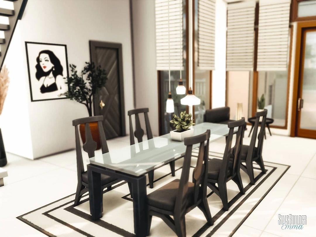 The Sims 4 Modern Villa dining room
