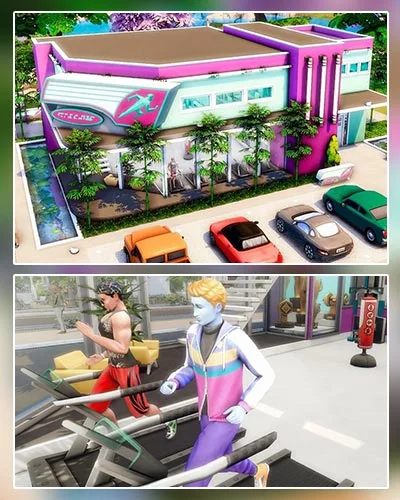 The Sims 4 Academia Retro - Retro GYM