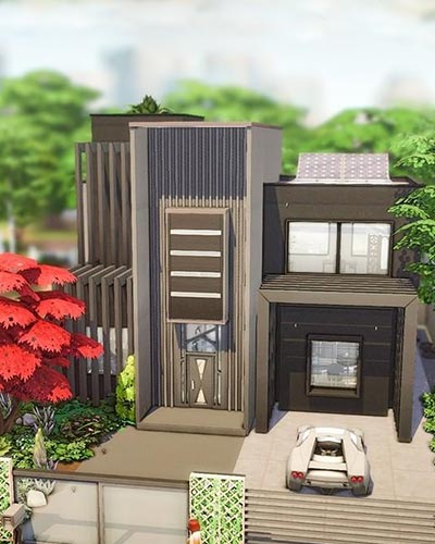 The Sims 4 Black Modern House