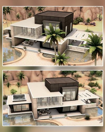 The Sims 4 Base Game Desert Mansion