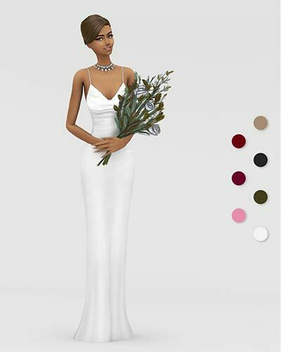 The Sims 4 Lina Dress Custom Content