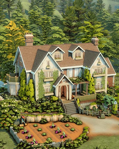 The Sims 4 Huge Family Farm