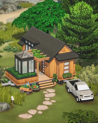 The Sims 4 simmerindi Tiny House Van Life Starter Home