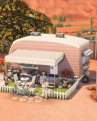 The Sims 4 Retro Micro Trailer