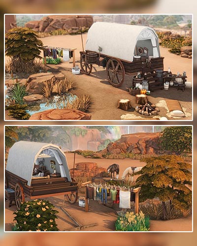 The Sims 4 Covered Wagon
