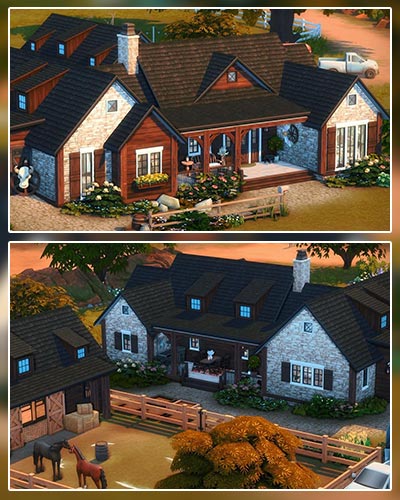 The Sims 4 Family Horse Ranch
